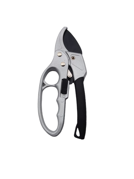 Секатор з храповим механізмом 200мм, японська сталь SK5 з тефлоновим покриттям | Зображення 1