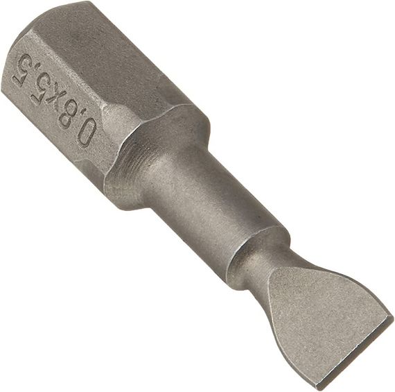 Биты с плоским шлицом 5.5 х 0.8 мм (10 шт) Makita P-06199 | Зображення 1