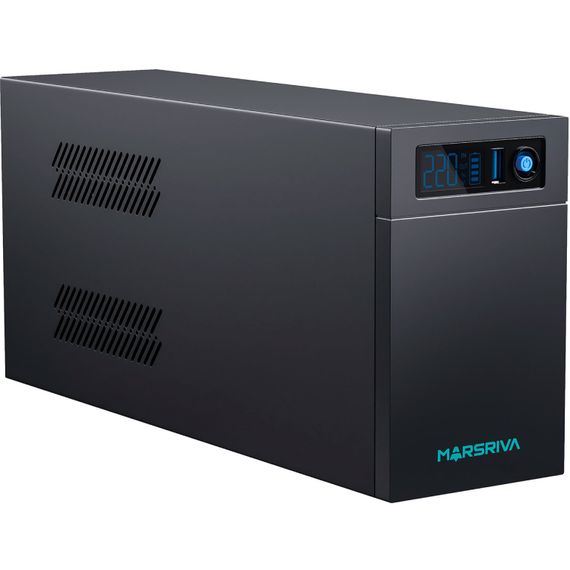 ДБЖ Marsriva MR-UF1200L, 1200ВА/950Вт, Line-Interactive, LED version, з літієвою батареєю | Зображення 2