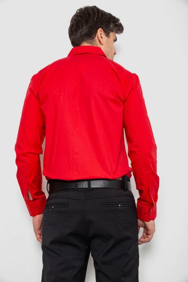 Рубашка мужская с длинным рукавом  -уценка, цвет красный, 214R7009-U | Зображення 3