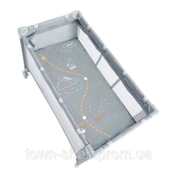 Манеж CARRELLO Piccolo+ CRL-11501/2 Ash Grey з двома рівнями дна | Зображення 2