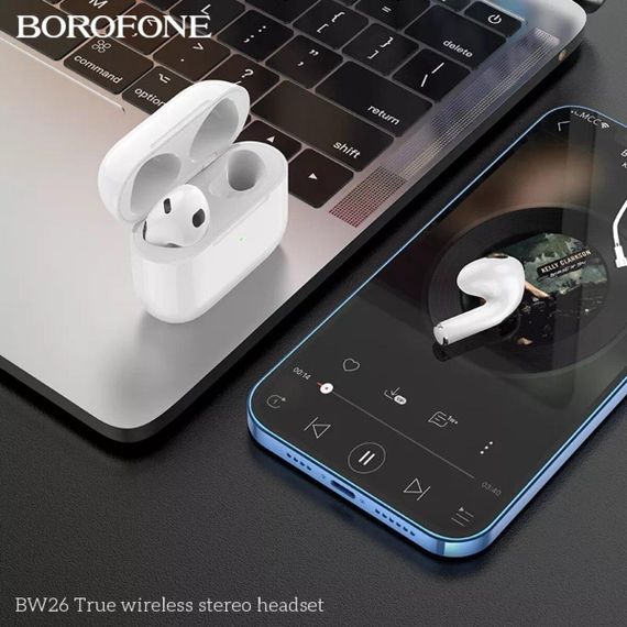 Навушники BOROFONE BW26 True wireless stereo headset White | Зображення 2