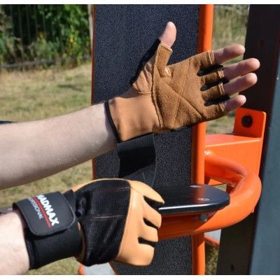 Перчатки для фитнеса MadMax MFG-269 Professional Brown XL (MFG-269-Brown_XL) | Зображення 9
