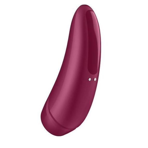 Вакуумний стимулятор клітора для жінок Satisfyer Curvy 1+, бордовий Sex Aura | Зображення 5