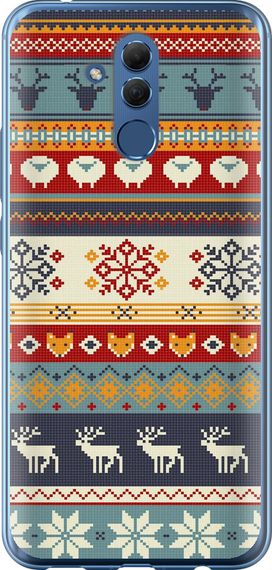 Чехол на Huawei Mate 20 Lite Рождественский орнамент "3303u-1575-17620"