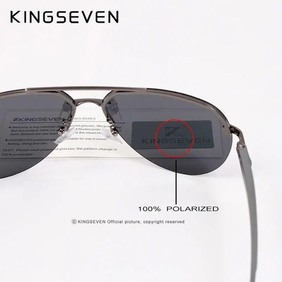 Сонцезахисні окуляри KINGSEVEN – поляризовані лінзи, стильний дизайн | Зображення 5