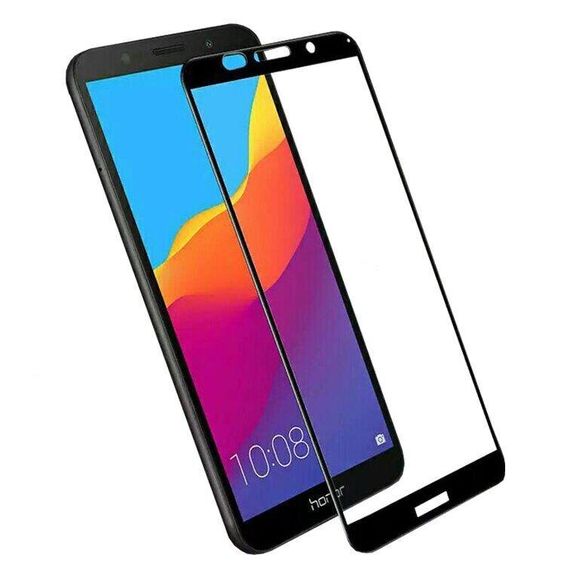 Захисне скло 2.5D на весь екран для Huawei Y5 Prime (2018) / Honor 7A колір Білий | Зображення 2