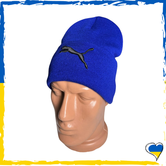 Шапка електрик Puma брендова універсальна, Найк. Шапка чоловіча, жіноча, підліткова, дитяча