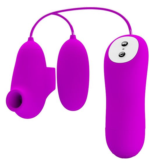 Вакуумний стимулятор з віброяйцем PRETTY LOVE - SUCTION & VIBRO-BULLETS, BI-014925 Sex Aura | Зображення 4