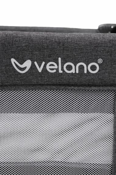 Ліжко-манеж дитяче з другим ярусом та пеленатором VELANO Tino, dark grey (0-4 роки) | Зображення 3