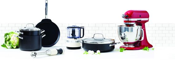 Каструля с крышкой KitchenAid Aluline CC001258-001 24 см 8 л черная | Зображення 8