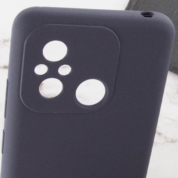 Чехол Silicone Cover Lakshmi Full Camera (AAA) для Xiaomi Redmi 12C Серый / Dark Gray | Зображення 5
