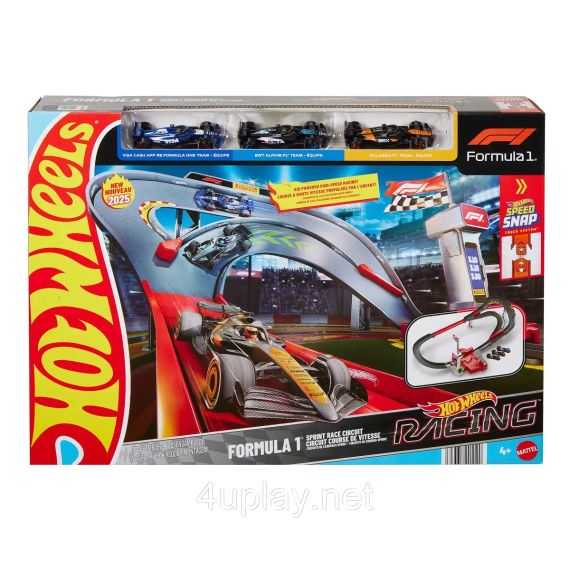 Трек Hot Wheels Трасса для гонки Формулы 1 Racing Formula 1 Sprint Race Circuit с 3 машинками | Зображення 1