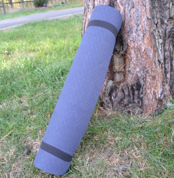 Килимок для йоги та фітнесу PowerPlay 4150 TPE Premium Performance Mat Синій (183x61x0.6) (PP_4150_Blue) | Зображення 2