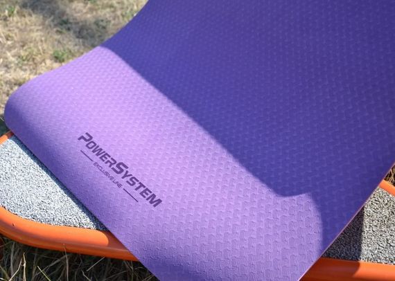 Килимок для йоги та фітнесу Power System PS-4060 TPE Yoga Mat Premium Purple (183х61х0.6) (4060PI-0) | Зображення 2
