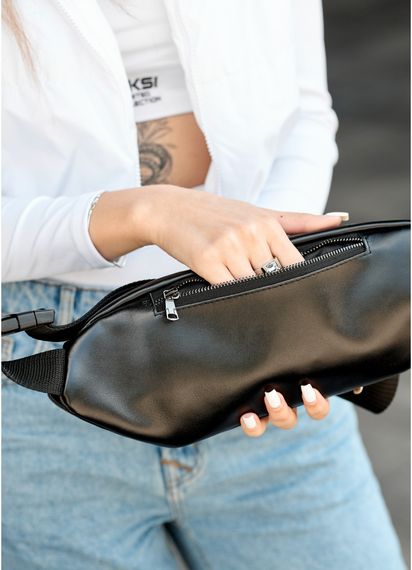 Жіноча сумка бананка Sambag Holster MSH чорна 36 × 14 × 4 см (87119101) | Зображення 6