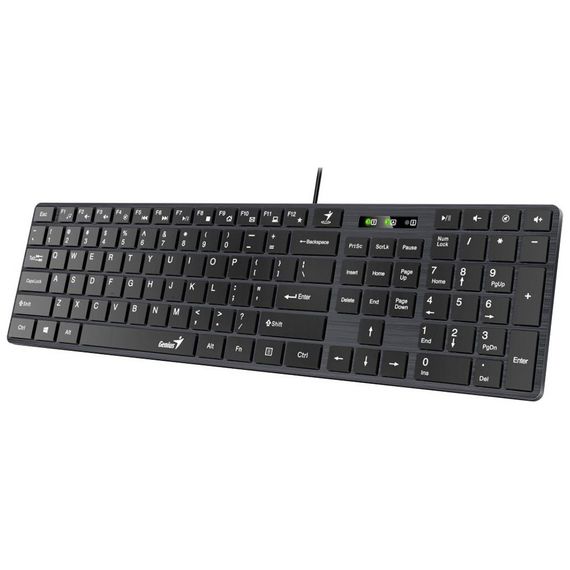 Клавіатура Genius SlimStar 126 USB Black Ukr (31310017407) | Зображення 1