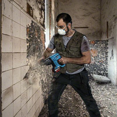 Перфоратор Bosch GBH 180-LI, 2х4Ah, 18, 2 Дж, 2.3 кг (0.611.911.121) | Зображення 2