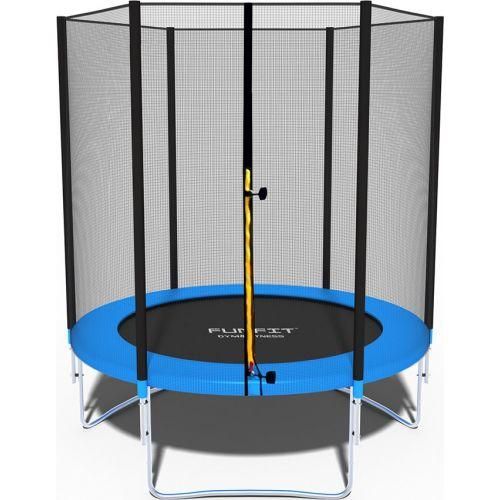 Батут Funfit 6ft (183см) синій з зовнішньою сіткою