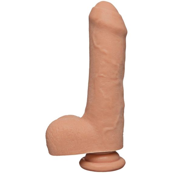 Фалоімітатор Doc Johnson The D - Uncut D - 7 Inch With Balls ULTRASKYN, діаметр 4,5 см, необрізаний Sex Aura | Зображення 1