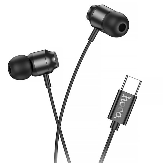 Стерео наушники Hoco M122 Type-C Black | Зображення 1