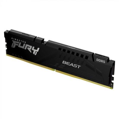 Модуль памяти для компьютера DDR5 16GB 5600 MHz Beast Black Kingston Fury (ex.HyperX) (KF556C40BB-16) | Зображення 1