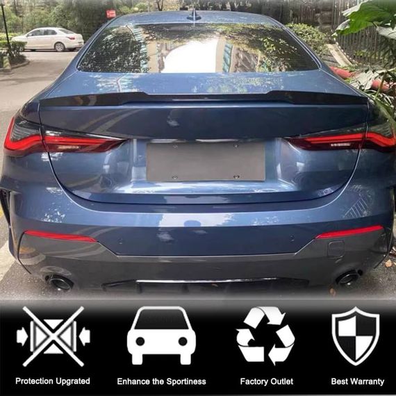 Спойлер M4-Style V2 (для G22/G82, Карбон) для BMW 4 серия G22/23/26 2020- гг | Зображення 1