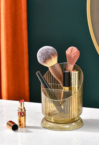 Органайзер для косметики 14455 15.8х11 см золотистий