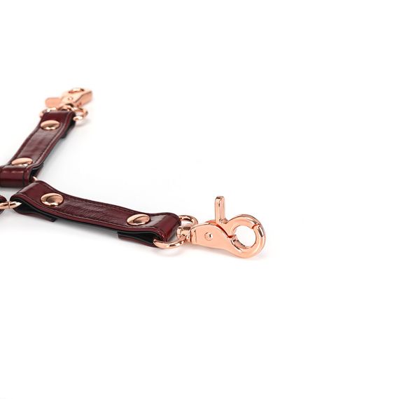 Шкіряна хрестовина Liebe Seele Wine Red Hogtie | Зображення 3