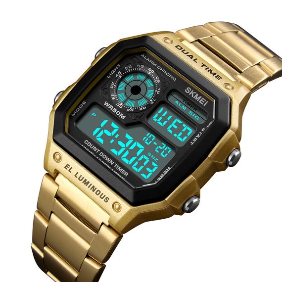 Чоловічий годинник Skmei 1335GD Gold | Зображення 2