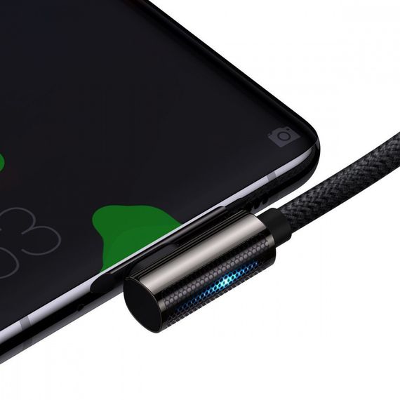 Кабель Baseus Legend Series Elbow Fast Charging Type-C to Type-C 100W (1m), Чорний, 1.0 м | Зображення 4