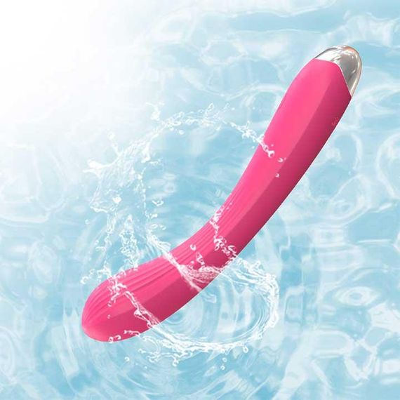 Гнучкий ребристий вібратор "Melo" - Бордо | Зображення 6