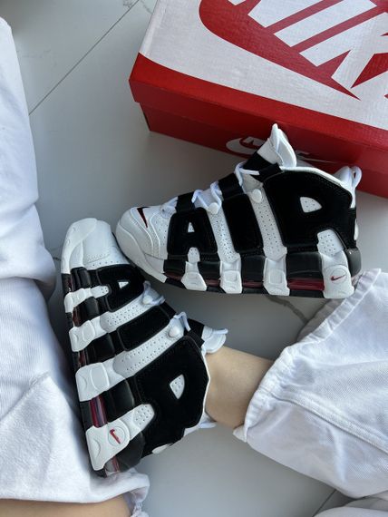 Кросівки Air More Uptempo White Black , В'єтнам | Зображення 9