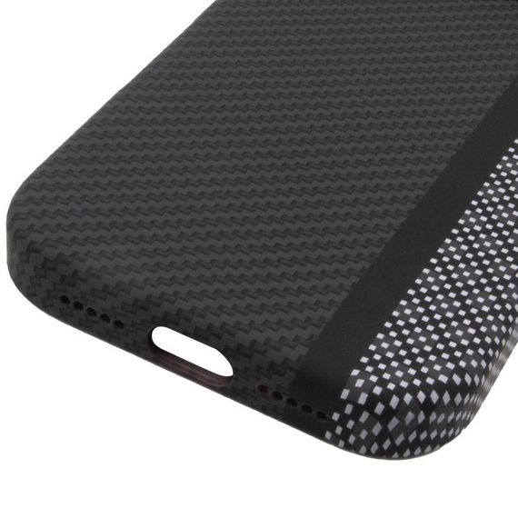 TPU чохол Pixel Craft with Magnetic Fit для Apple iPhone 17 Pro (6.3") Carbon Line | Зображення 4