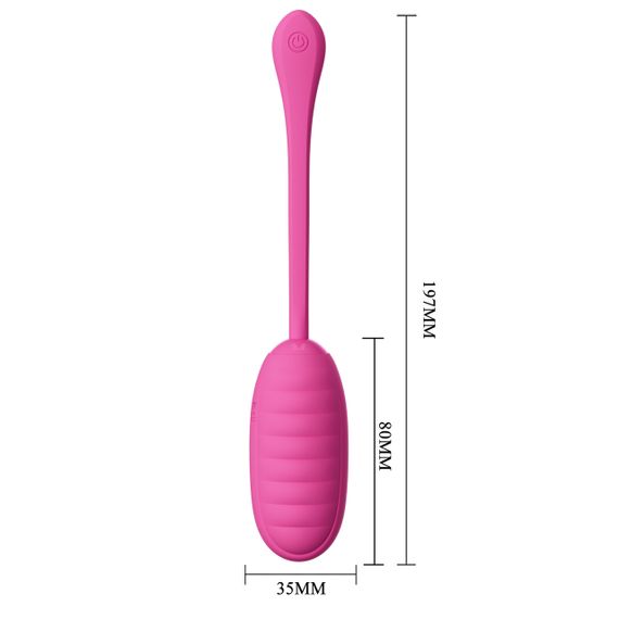 Віброяйце з керуванням з застосунку PRETTY LOVE Catalina рожеве, 19.7 х 3.5 см Sex Aura | Зображення 5