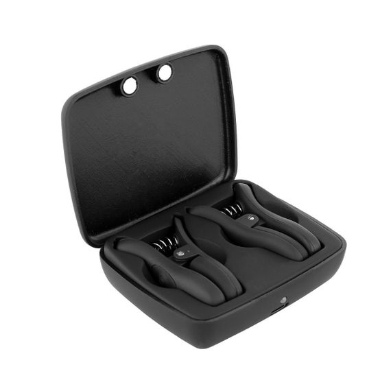 Зажимы для сосков с вибрацией Bedroom Fantasies Vibrating Nipple Clamps - Black Sex Aura | Зображення 6