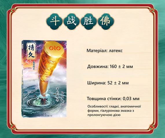 Ароматизовані ультратонкі анатомічні презервативи з гіалуроновою кислотою та пролонгуючим ефектом OLO - Dragon Seal, 10 шт | Зображення 2