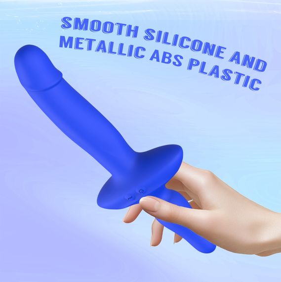 Подвійний вібратор з анальним стоппером Chisa Kissen Ritter синій sexstyle | Зображення 9