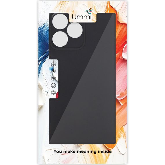 Чохол Silicone Cover Ummi Lakshmi Full Camera (AA) для Realme Note 50 5G Чорний / Black | Зображення 1