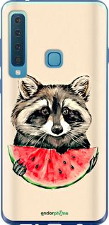 Чохол на Samsung Galaxy A9 (2018) Єнотик з кавуном "4605u-1503-2448"