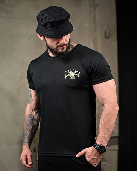 Тактична потоотводна футболка Ховайся black ПП7721 | Зображення 2