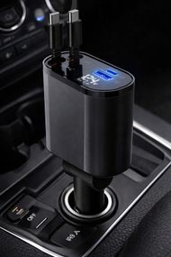 Автомобільний зарядний пристрій із швидкою зарядкою 4в1 Lightning / Type-C / USB