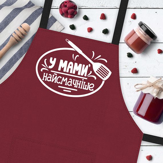 Фартук с надписью У мами найсмачніше (FRT_19N030) | Зображення 2