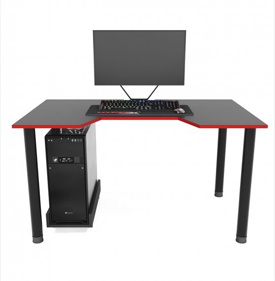 Стол компьютерный ZEUS GAMER-3 черныйкрасный | Зображення 3