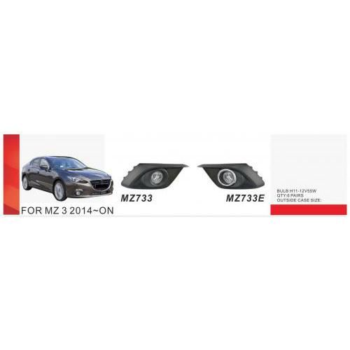 Фари дод. модель Mazda 3 2014-16/MZ-733E/H11-12V55W/ел.проводка
