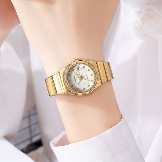 Жіночий класичний годинник Skmei 2342GD Gold | Зображення 2
