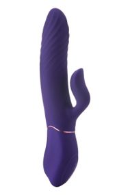 Подвійний вібратор-кролик Dream Toys Vibes of Love з функцією підігріву, фіолетовий sexstyle