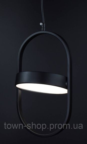 Люстра потолочная LED DE33C-bk Черный 40-240х10х18 см. | Зображення 5