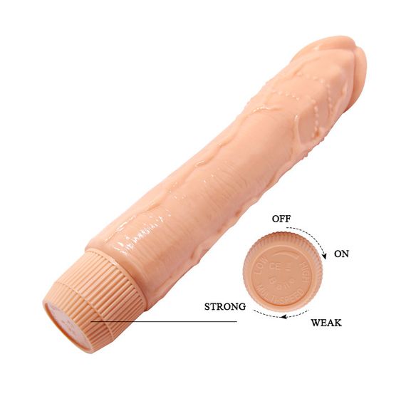 Вібратор - Barbara Dybbuk Vibrator 9,5" Flesh Sex Aura | Зображення 7