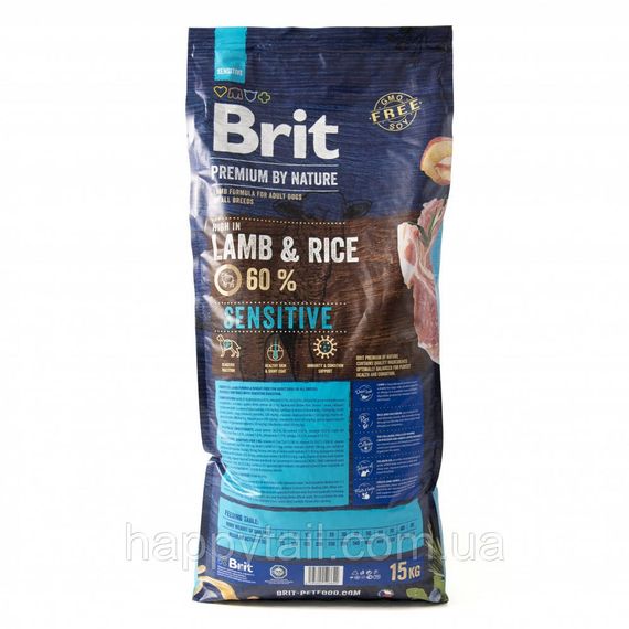 Гипоаллергенный корм Brit Premium by Nature Sensitive Lamb для собак всех пород, ягненок, 15 кг | Зображення 2